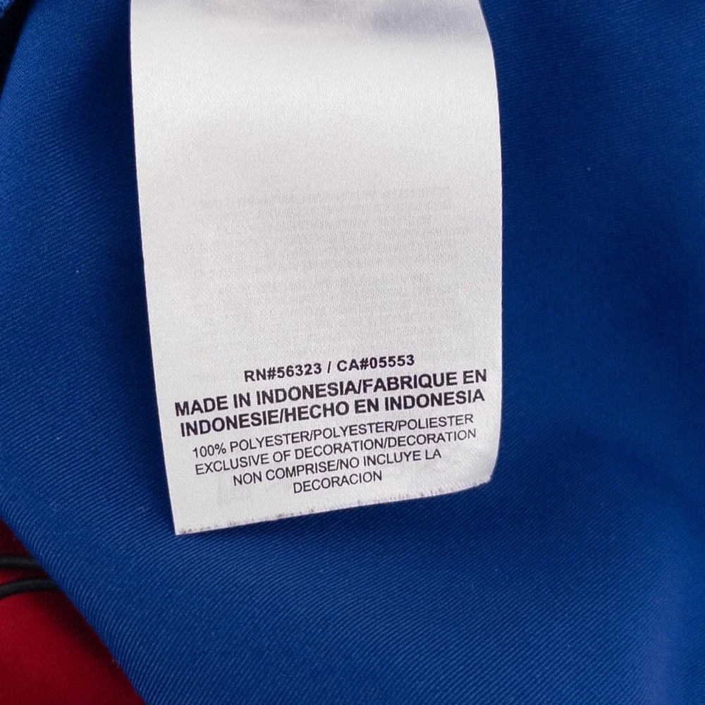 Chicago Cubs Nike Mens M Windbreaker Blue Red MLB Pullover Training Jacket Shirt